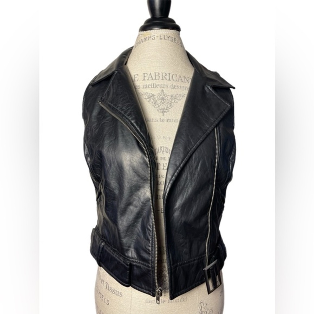 Jack by BB Dakota Black Faux Leather Women's Jacket Size XS